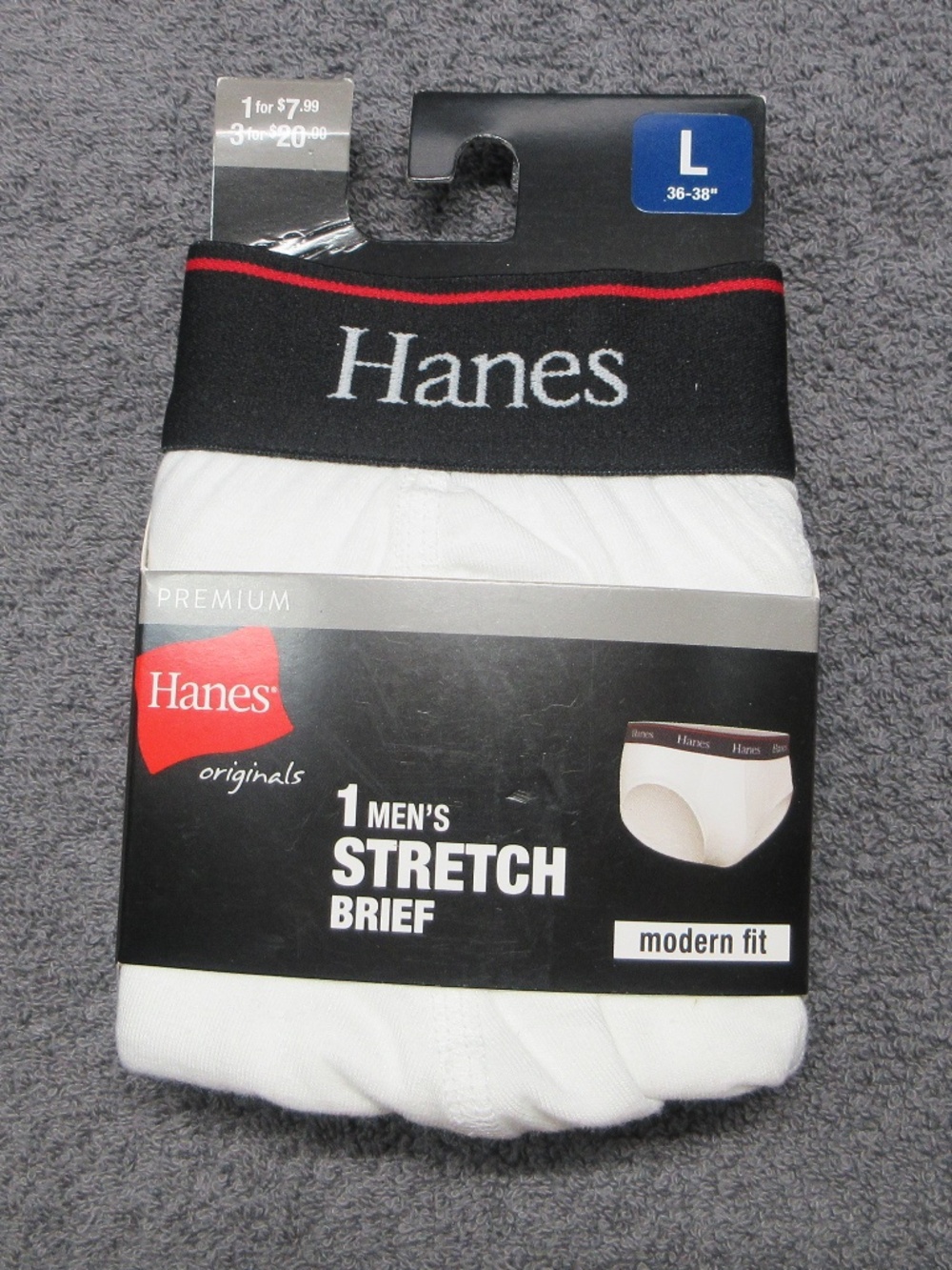 Men's Hanes Originals modern fit stretch brief - low rise, no fly
